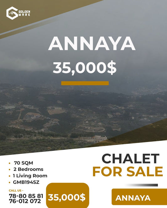 GMB194SZ - Chalet For Sale In Annaya - شاليه للبيع في عنايا