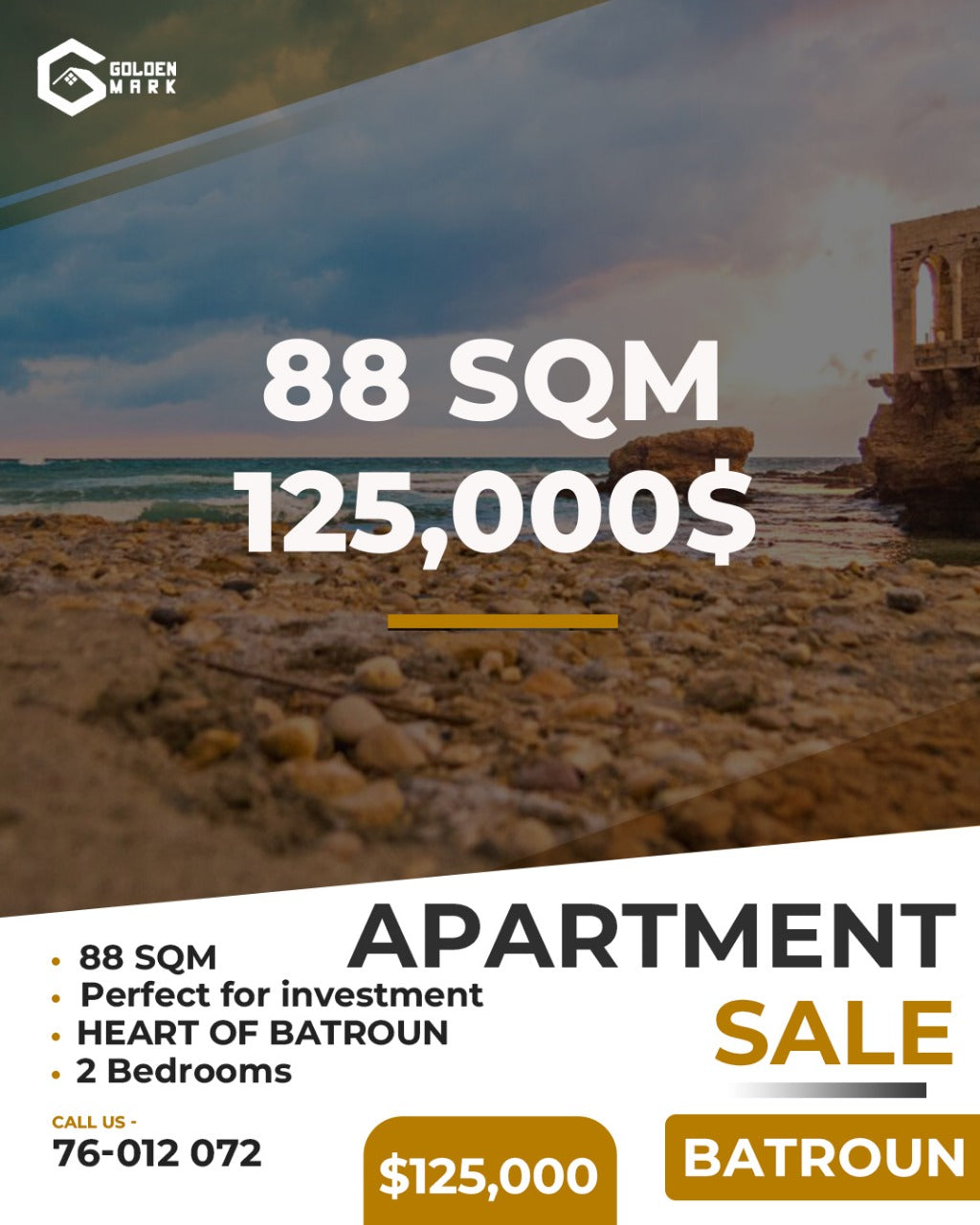 Apartment for sale in Batroun - شقة للبيع في البترون