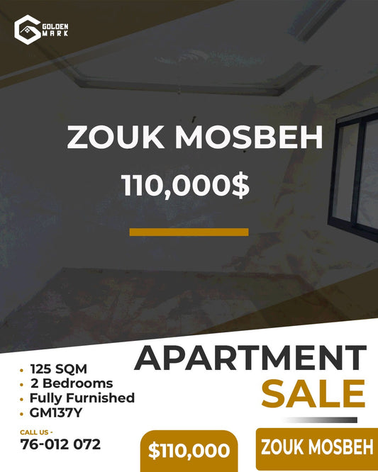 Apartment for sale in Zouk Mosbeh - شقة للبيع في ذوق مصبح