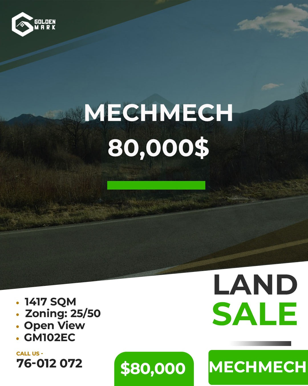 Land for sale in Mechmech - أرض للبيع في مشمش