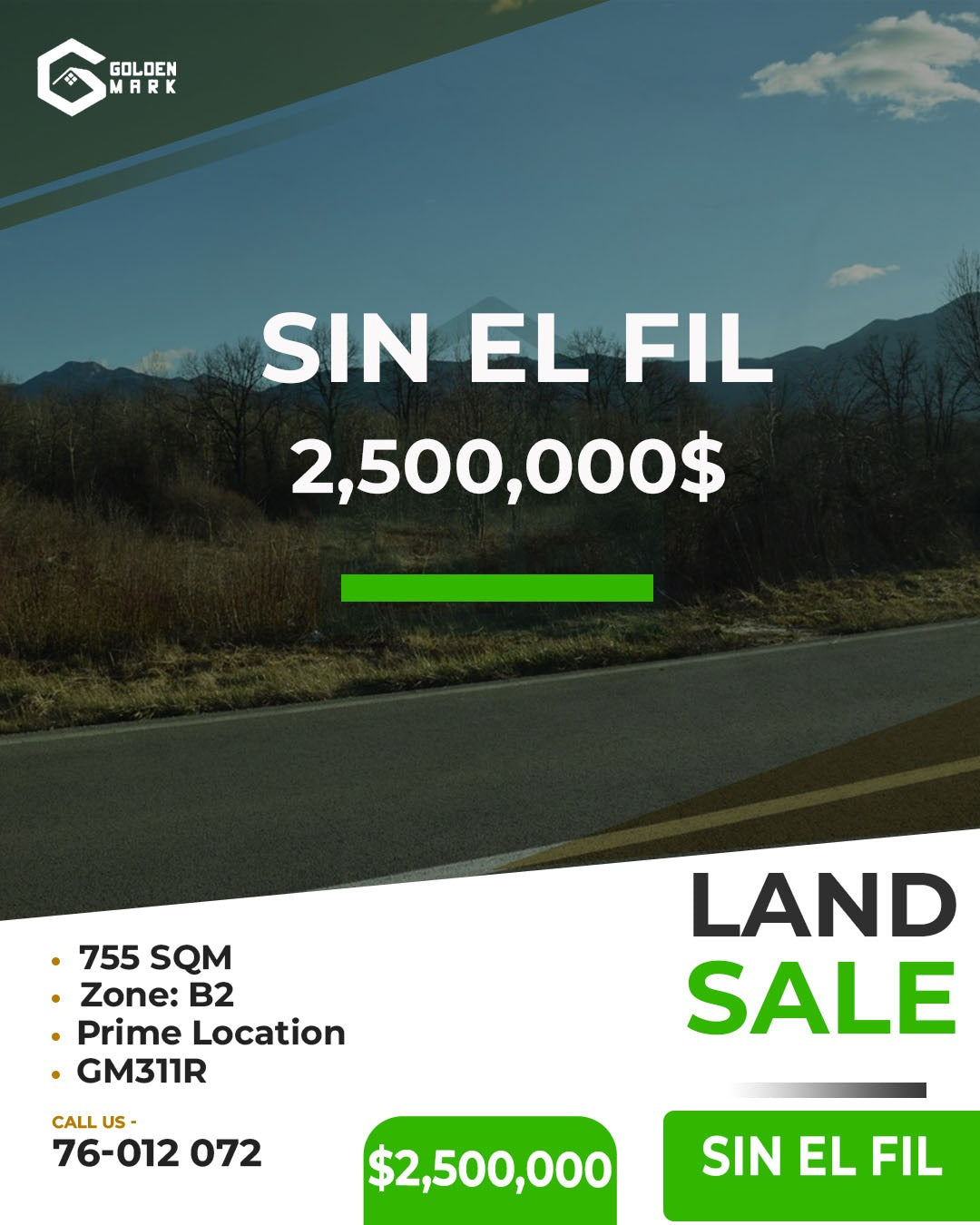 Land for sale in Sin El Fil - أرض للبيع في سن الفيل GM311R