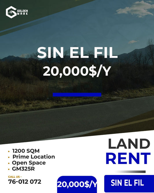 Land for rent in Sin El Fil - أرض للإيجار في سن الفيل GM325R